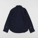 H&M - chemise bleu, blanc - 5/6 ans