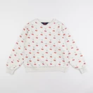 The animals observatory - sweat beige, rouge - 8 ans