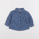 Boutchou - chemise bleu - 6 mois