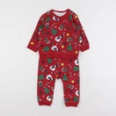 H&M - pyjama coton rouge - 6/9 mois