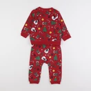 H&M - pyjama coton rouge - 6/9 mois