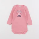 Petit Bateau - body rose - 6 mois