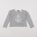 IKKS - tee-shirt blanc, bleu - 5 ans