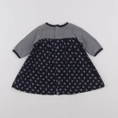 Petit Bateau - robe bleu - 3 mois
