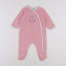 Petit Bateau - pyjama velours rose - 12 mois