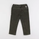 Mango - pantalon doublé vert - 18/24 mois