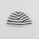 Petit Bateau - bonnet blanc, bleu - 12 mois
