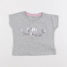 Vertbaudet - tee-shirt gris - 2 ans