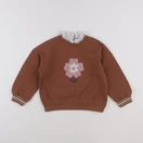 Vertbaudet - sweat marron - 6 ans