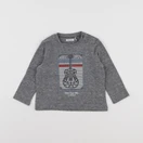 IKKS - tee-shirt gris - 12 mois