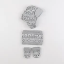 Vertbaudet - ensemble bonnet/moufles/tour de cou gris - 3/6 mois