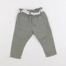 Vertbaudet - pantalon vert - 9 mois