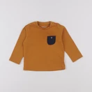 Vertbaudet - tee-shirt marron - 9 mois