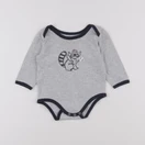 Vertbaudet - body gris - 12 mois