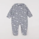 Vertbaudet - pyjama coton bleu, blanc - 9 mois