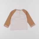 Vertbaudet - tee-shirt beige, marron - 12 mois