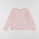 Vertbaudet - tee-shirt rose, blanc - 6 ans