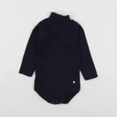 Petit Bateau - body à col bleu - 12 mois