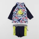Petit Bateau - maillot de bain bleu - 6 mois