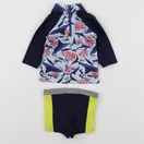 Petit Bateau - maillot de bain bleu - 6 mois
