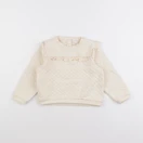 Vertbaudet - sweat beige - 3 ans
