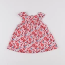 Jacadi - robe liberty rouge, rose - 6 mois