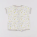 Vertbaudet - pyjama coton blanc, jaune - 1 mois