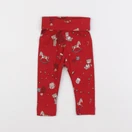 H&M - legging rouge - 4/6 mois