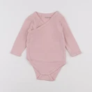 Vertbaudet - body rose - 9 mois