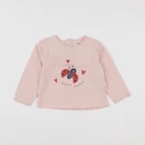 Vertbaudet - tee-shirt rose - 18 mois