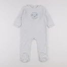 Vertbaudet - pyjama velours blanc - 2 ans