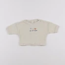 Vertbaudet - sweat beige - 1 mois