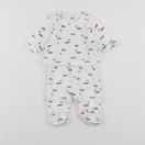 Vertbaudet - pyjama velours blanc - 0 mois