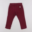 H&M - pantalon doublé rouge - 18/24 mois