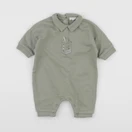 Vertbaudet - combinaison coton vert - 1 mois
