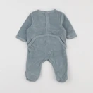 Vertbaudet - pyjama velours bleu - 1 mois