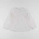 Vertbaudet - blouse blanc, argent - 8 ans