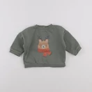 Vertbaudet - sweat vert - 9 mois
