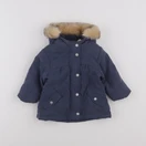 Vertbaudet - parka bleu - 9 mois