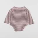 Vertbaudet - body blanc, rouge - 9 mois