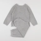 Petit Bateau - pyjama coton gris - 6 ans