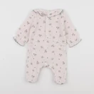 Cyrillus - pyjama velours rose - 1 mois