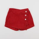 Vertbaudet - jupe short rouge - 6 ans
