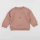Vertbaudet - sweat rose - 18 mois