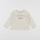 Vertbaudet - tee-shirt beige - 18 mois