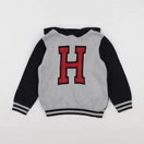 Storytelling - pull gris, bleu - 5 ans