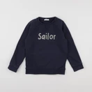Little Cigogne - sweat bleu - 6 ans