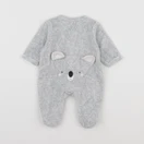 Vertbaudet - pyjama velours gris - 0 mois
