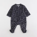 La Redoute - pyjama velours gris - 3 mois