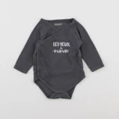 Vertbaudet - body gris - 6 mois
